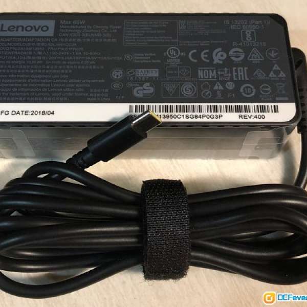 Lenovo ThinkPad 65W USB Type-C Power Adapter 火牛