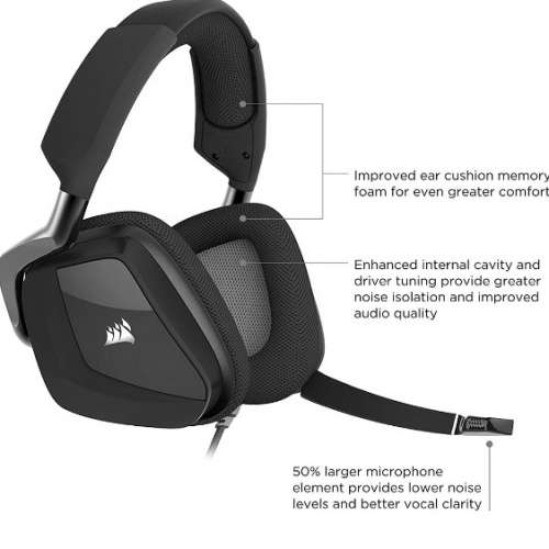 CorsairVOID PRO RGB USB Premium Gaming Headset with Dolby® Headphone 7.1
