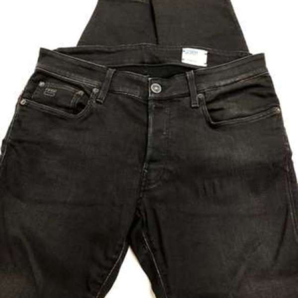G-Star RAW® 3301 黑色彈性黑色牛仔褲