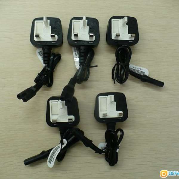 AC Power Cable 香港英式三腳插頭電源線5條