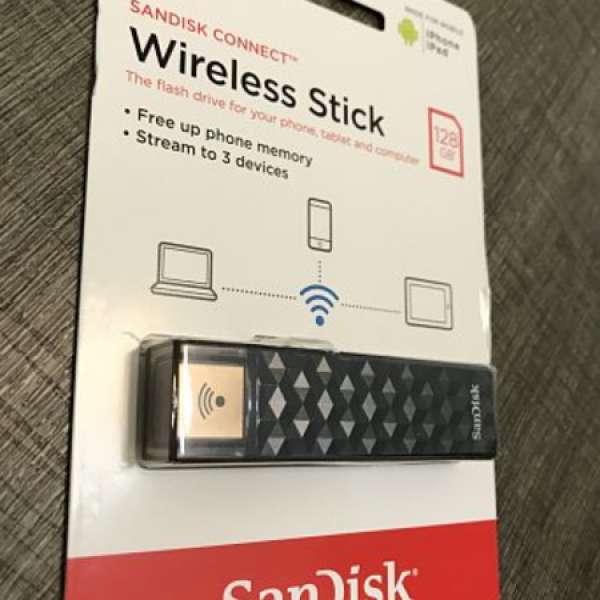 全新未開 Sandisk Connect Wireless Stick 128GB 無線隨身碟