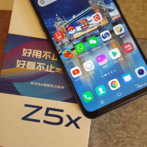 Vivo Z5x 6 + 128gb 極光藍95% 新