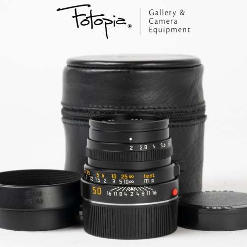|| Leica Summicron-M 50mm F2 - Black / v4 / Focusing Tab / Germany with case ||