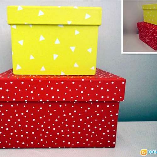 清貨 ~ 全新 出口 禮物盒 紙盒 儲物盒 收納盒 (多款)