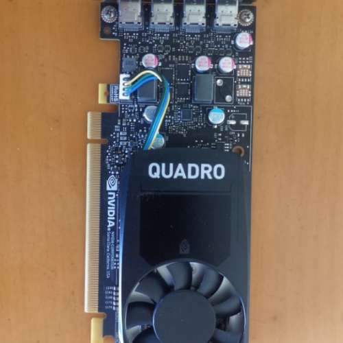 Quadro P600 繪圖卡 (運作正常  連4條全新mini DP轉DP線材)