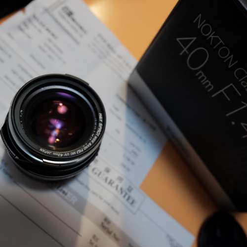 Voigtlander Nokton 40mm F1.4 SC 福倫達 Leica m mount  近乎全新 徠卡口 fuji Sony
