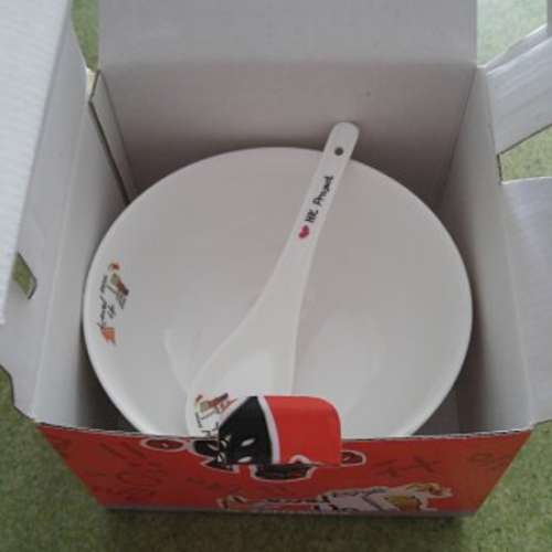 全新 Love HK 升呢湯碗連湯匙套裝禮盒