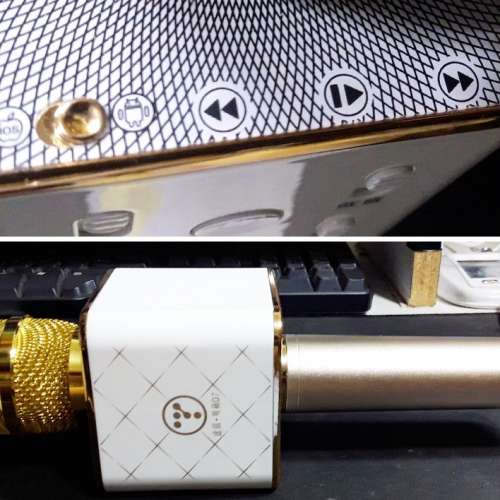 K歌神器***途訊Q7手機麥克風k歌寶金麥克風掌上ktv家庭全民唱歌麥霸神器