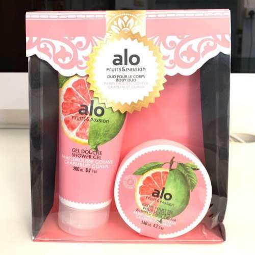 Made in Canada - alo Fruits & Passion Shower Gel & Body Cream Set（Grapefruit）