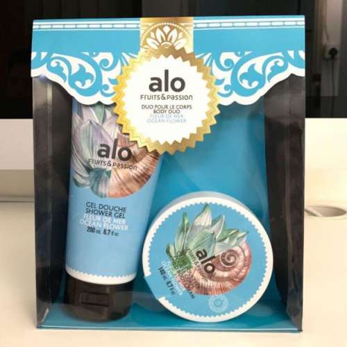 Made in Canada - alo Fruits & Passion Shower Gel & Body Cream Set（Ocean Flower...