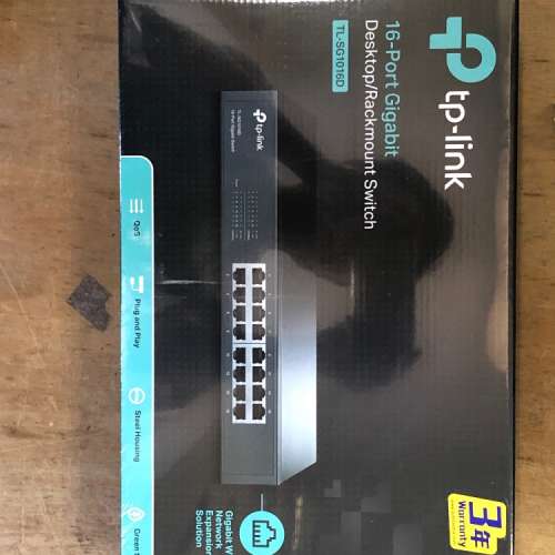 全新 TP-LINK SG-1016D 16PORT GIGABIT DESKTOP/RACKMOUNT SWITCH