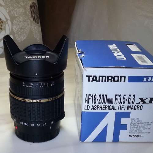 Tamron 18-200mm F3.5-6.3 Macro for Sony A Mount & E-Mount,
