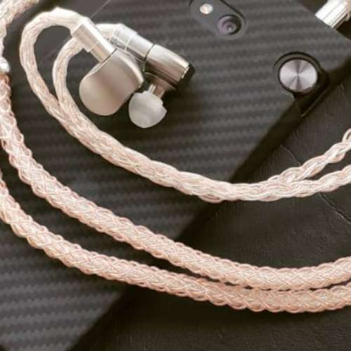 究極16絞單晶純銀銅耳機線 升級線 64 audio jh audio Shure westone fender campfi...