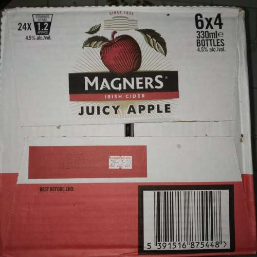 Magners Juicy Apple 蘋果酒一箱共 24 枝(330 毫升)