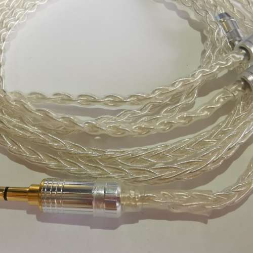 新品特惠7N單晶銅鍍銀耳機線 升級線westone fender QDC Shure campfire 2.5mm 3.5m...