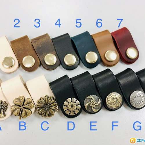 手工真皮耳機線收納扣 westone shure sony ak fitear akg campfire alo ORB effect合...