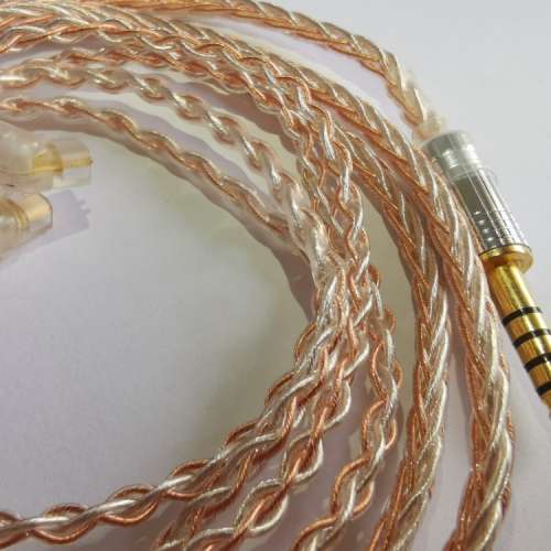 7N單晶銅鍍銀鍍金耳機線 升級線 Shure fender campfire westone 2.5mm 3.5mm 4.4mm...