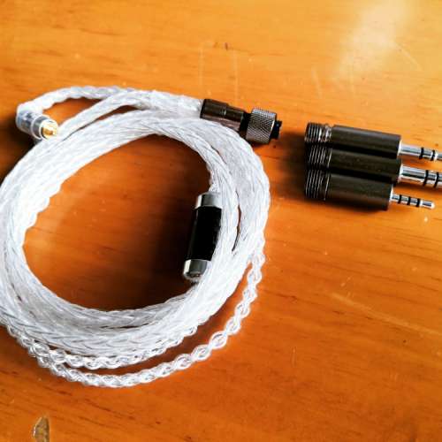 極級5N超純銀耳機線升級線QDC FIIO Shure fender 64audio campfire westone 2.5mm ...