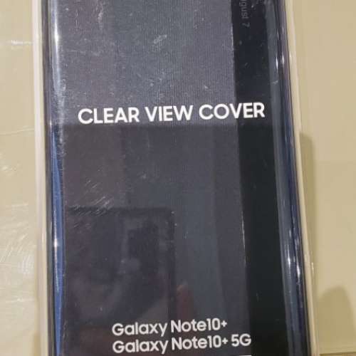 Samsung Note 10+ clear view cover黑色