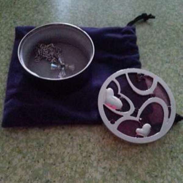 全新施華洛紫色水晶首飾盒 (連紫色絨袋)