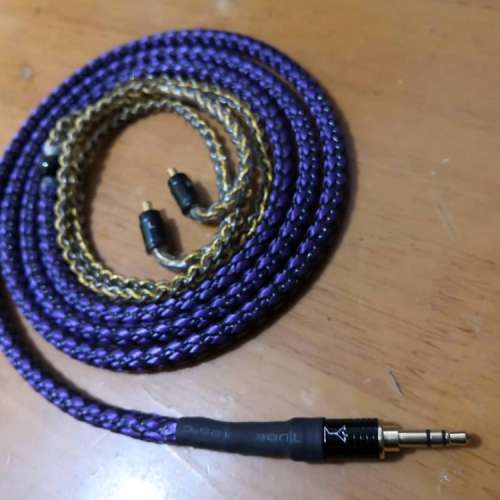 超粗7N單晶銅鍍金耳機線 升級線 Shure fender campfire westone 2.5mm 3.5mm 4.4mm...