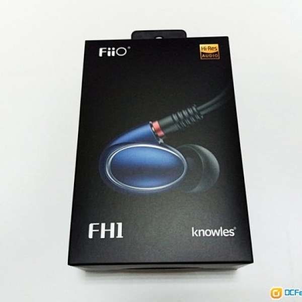 100%全新行貨Fiio FH1最新款兩單元可換線MMCX有線耳機