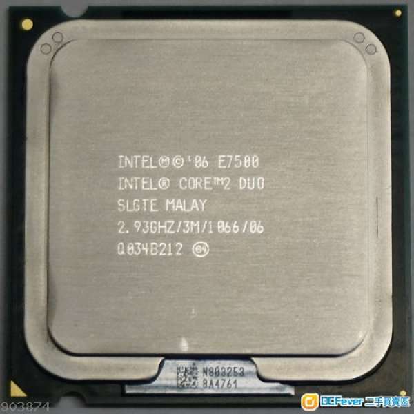 Core 2 Duo Intel E7500 2.93GHz 775