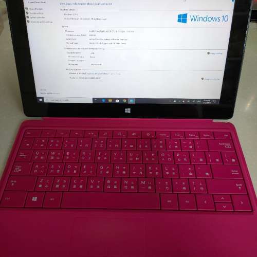 Surface pro 2 連 touch keyboard 藍牙type keyboard