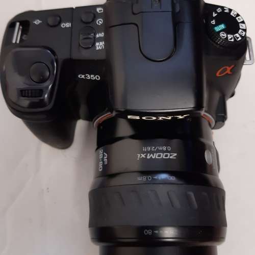 Sony a350 kit set, minolta AF zoom xi 28-80mm