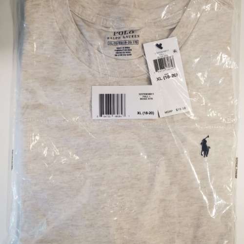 Ralph Lauren Polo 100%全新米白色 Classic T-Shirt