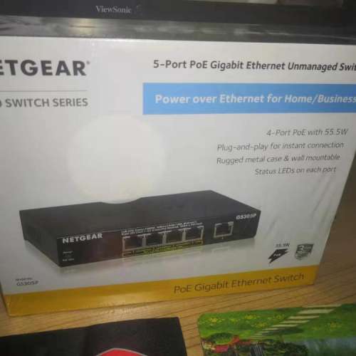 全新 NETGEAR GS305P 5-Port Gigabit Ethernet Switch with 4-Ports PoE