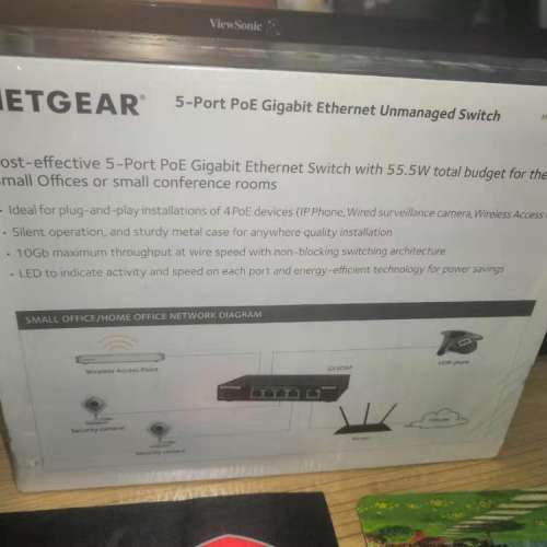 全新 NETGEAR GS305P 5-Port Gigabit Ethernet Switch with 4-Ports PoE