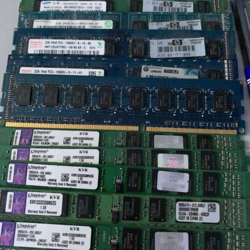 Kingston DDR3 1333 4Gx1 ,2G有幾拾條