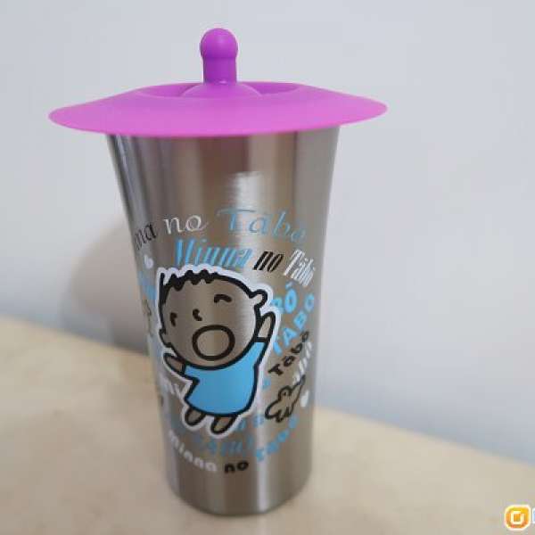 全新連盒 Sanrio Minna no Tabo Stainless Steel Tumbler 大口仔有蓋不銹鋼保溫保暖...