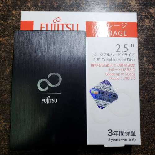 Fujitsu 2TB Aluminum 2.5" 外置硬碟