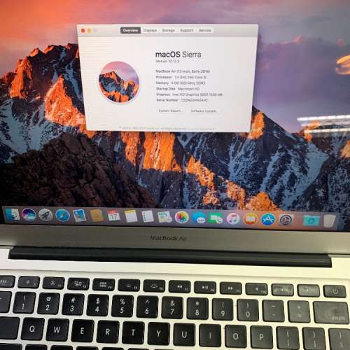 MacBook Air 2014 early 13 inch 4gb/256gb ssd