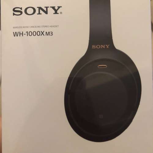 全新未拆 Sony 無線降噪耳機 WH 1000X M3 headset Black 黑色 Sony 1年保養