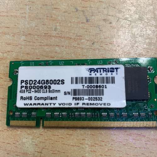 Ddr 2 4gb 800 notebook ram