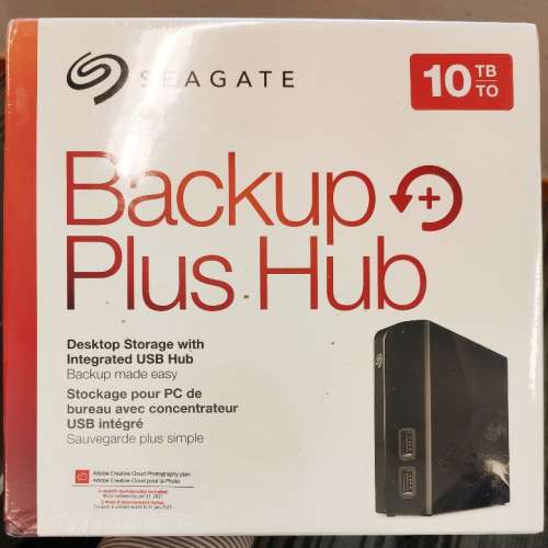 全新未開封 Seagate Backup Plus Hub 10TB USB3.0 外置硬碟