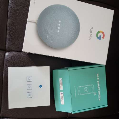 觸碰式智能開關 Google Home 或者Alexa都可以控制嘅智能家居