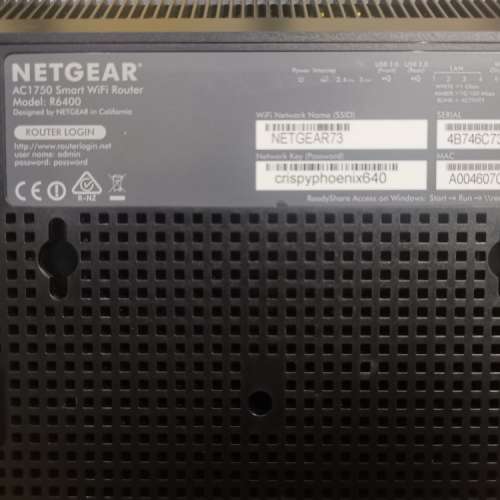 Netgear router  R6400