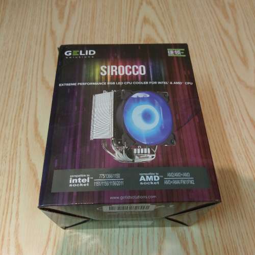 Gelid Sirocco RGB 6導熱管CPU散熱器