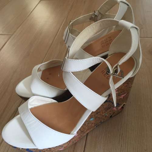 割❤️PedDerRed 青春白色涼鞋 38碼 一對