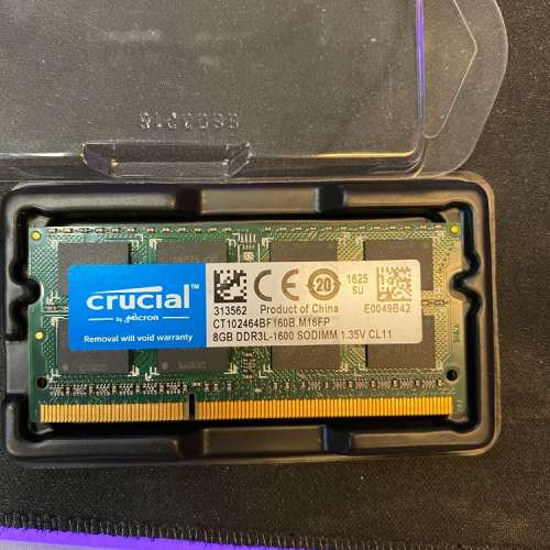 Crucial 1.35V Notebook RAM DDR3L 1600 8GB
