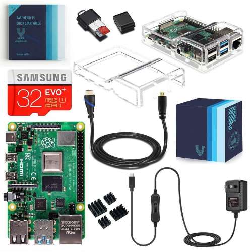 全新未開 Raspberry Pi 4 Model B 4GB 套裝連配件