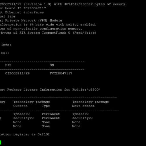 Cisco 2911/K9 router