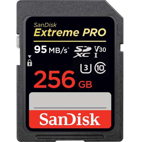 SANDISK - 256GB EXTREME PRO SDXC UHS-I CARD 95 MB /S