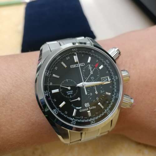 已停産Grand Seiko SBGC 003 Spring Drive Chrono & GMT全套行貨,新浄*平售rolex i...