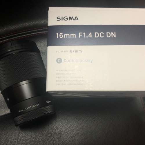 Sigma 16mm F1.4 DC DN 行貨 Sony e mount apsc
