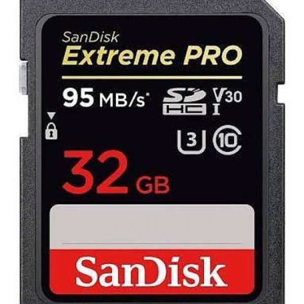全新100%SANDISK SDHC-32GB EXTREME PRO (95MB) 記憶咭